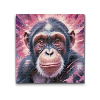 M2_Diamond_Paintings_-_Chimpanzee_in_shades_of_pink
