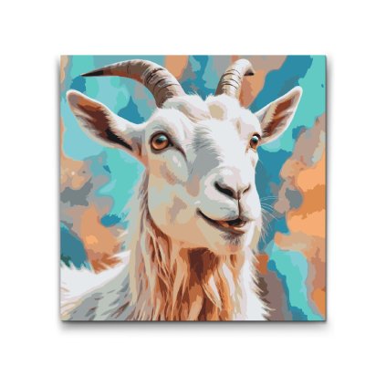 M2_Painting_by_Numbers_-_Goat_in_shades_of_turquoise_and_orange