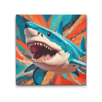 M2_Diamond_Paintings_-_Shark_in_shades_of_turquoise_and_orange