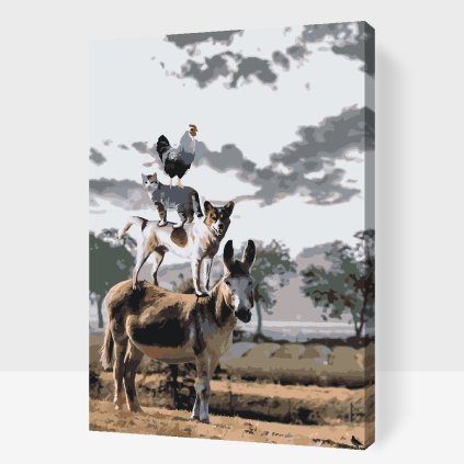 Paint by Number - Animal Pyramid