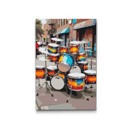 M2_Painting_by_Numbers_-_Drum_set_on_the_street