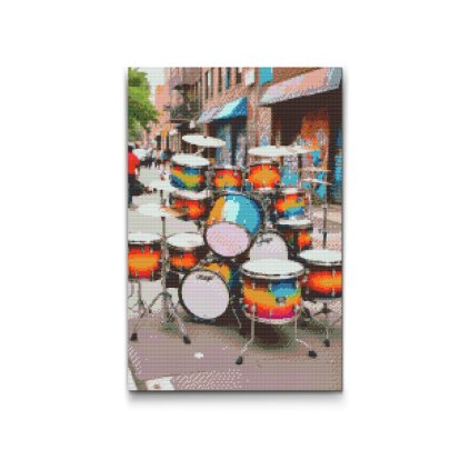 M2_Diamond_Paintings_-_Drum_set_on_the_street