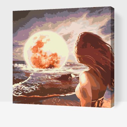 Paint by Number - Moon at Sea