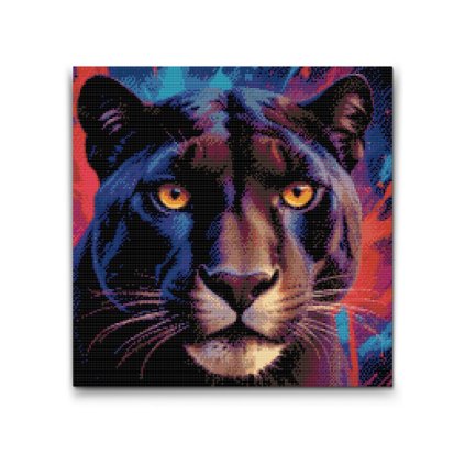 M2_Diamond_Paintings_-_Panther_in_shades_of_red_and_blue