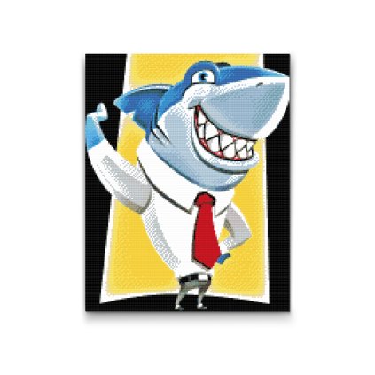 Diamond Painting - Working Shark
