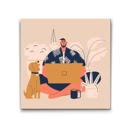 M2_Painting_by_Numbers_-_Illustration_-_Working_from_home