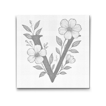 M2_Dotting_Points_-_Letter_V_-_Floral_Pattern