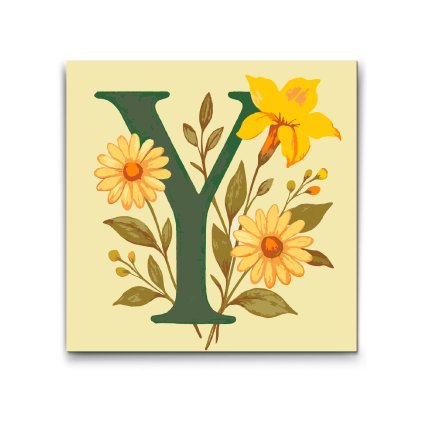 M2_Painting_by_Numbers_-_Letter_Y_-_Floral_Pattern