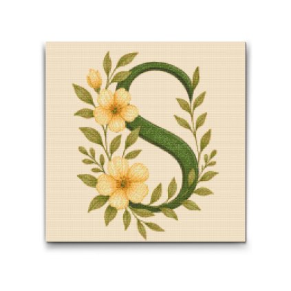 M2_Diamond_Paintings_-_Letter_S_-_Floral_Pattern