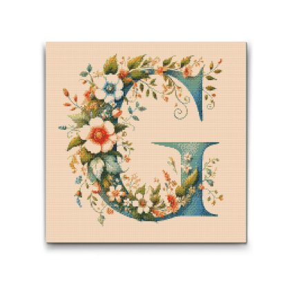 M2_Diamond_Paintings_-_Letter_G_-_Floral_Pattern