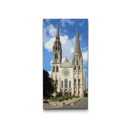 Broderie diamant - Cathédrale de Chartres – France