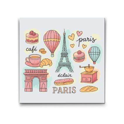 Peinture par numéros - Motifs joyeux de France