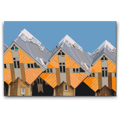 Peinture par numéros - Kijk-Kubus, Rotterdam - Pays-Bas