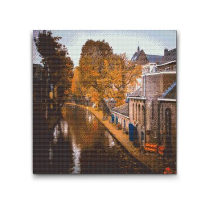 Broderie diamant - Automne à Utrecht - Pays-Bas