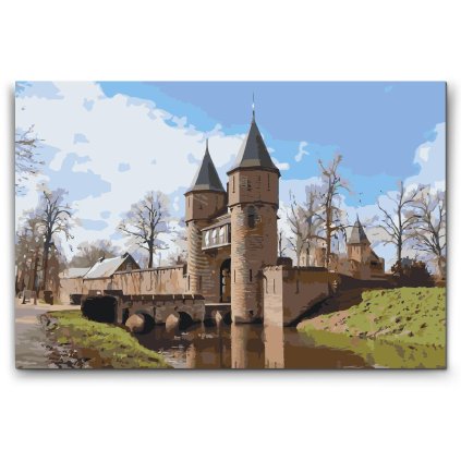 Peinture par numéros - Château de Haar - Pays-Bas