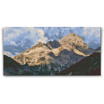 Broderie diamant - Alpes, Mont Triglav - Slovénie