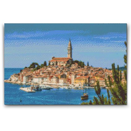 Broderie diamant - Ville de Rovinj - Croatie