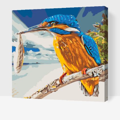 Paint by Number - Kingfisher with Prey