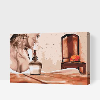 Paint by Number - Woman with Bottle