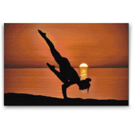 Diamond Painting - Yoga on the Beach