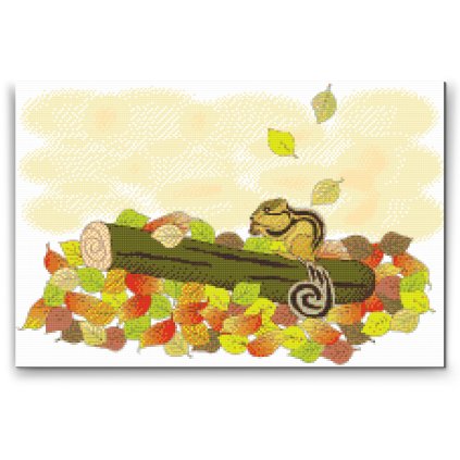 Diamond Painting - Squirrel with a Nut