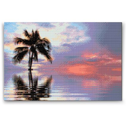 Diamond Painting - Palm Tree in the Sea