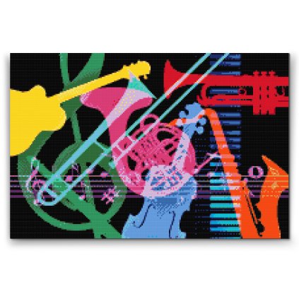 Diamond Painting - Musical Instruments
