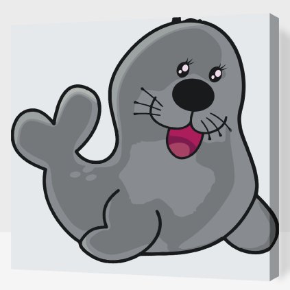 Paint by Number - Happy Seal