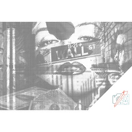 Dotting points - Marilyn Monroe on the Wall Street