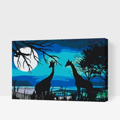 Paint by Number - Giraffes in Africa