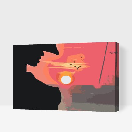Paint by Number - Silhouette of a Woman