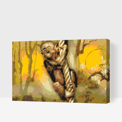 Paint by Number - Monkey on a Rope