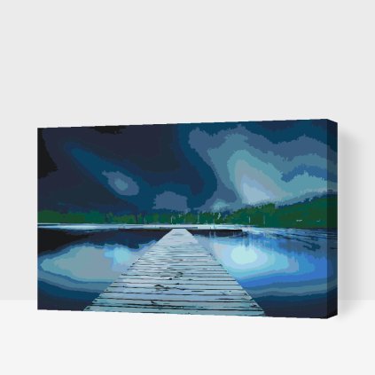 Paint by Number - Pier at Night