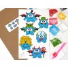 Diamond stickers - Blue Monsters