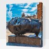 Paint by Number - Bronze statue head Eros Bendato, Krakow