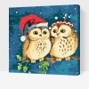 Paint by Number - Christmas Owls