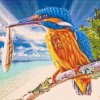 Diamond Painting - Kingfisher with Prey