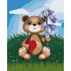 Paint by Number - Teddy with Lily of the Valley