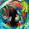 Diamond Painting - Parrots in Paradise