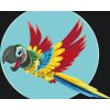 Paint by Number - Cheerful Parrot