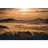 Paint by Number - Sunrise over the Mountains