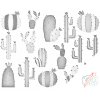 Dotting points - Cactus Background