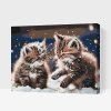 Paint by Number - Kittens in the snow 