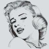 Malování podle čísel - Marilyn Monroe portrét