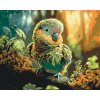 Malování podle čísel - Papoušek v lese