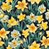 Malování podle čísel - Květinové pozadí - Narcisy