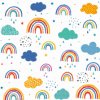 Diamantové malování - Duha, obláček a dešťové kapky