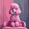 Malování podle čísel - Růžový pudl