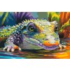 Malování podle čísel - Barevný krokodýl