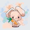 Paint by Number - Bunny with Carrot